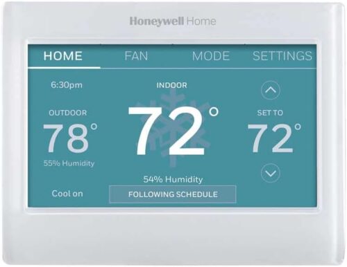 Honeywell Home RTH9600WF Smart Color Thermostat Energy Star Wi-Fi Programmable Touchscreen Alexa Ready – C-Wire Required, Not Compatible with Line Volt Heating