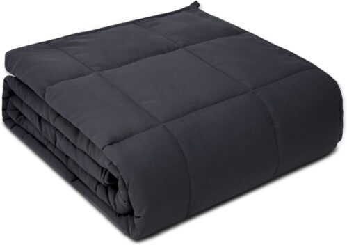 Weighted Blanket 12lbs Queen Size Dark Grey 60″x80″ Weighted Blankets for Adults Heavy Blanket are Comfortable and Cozy