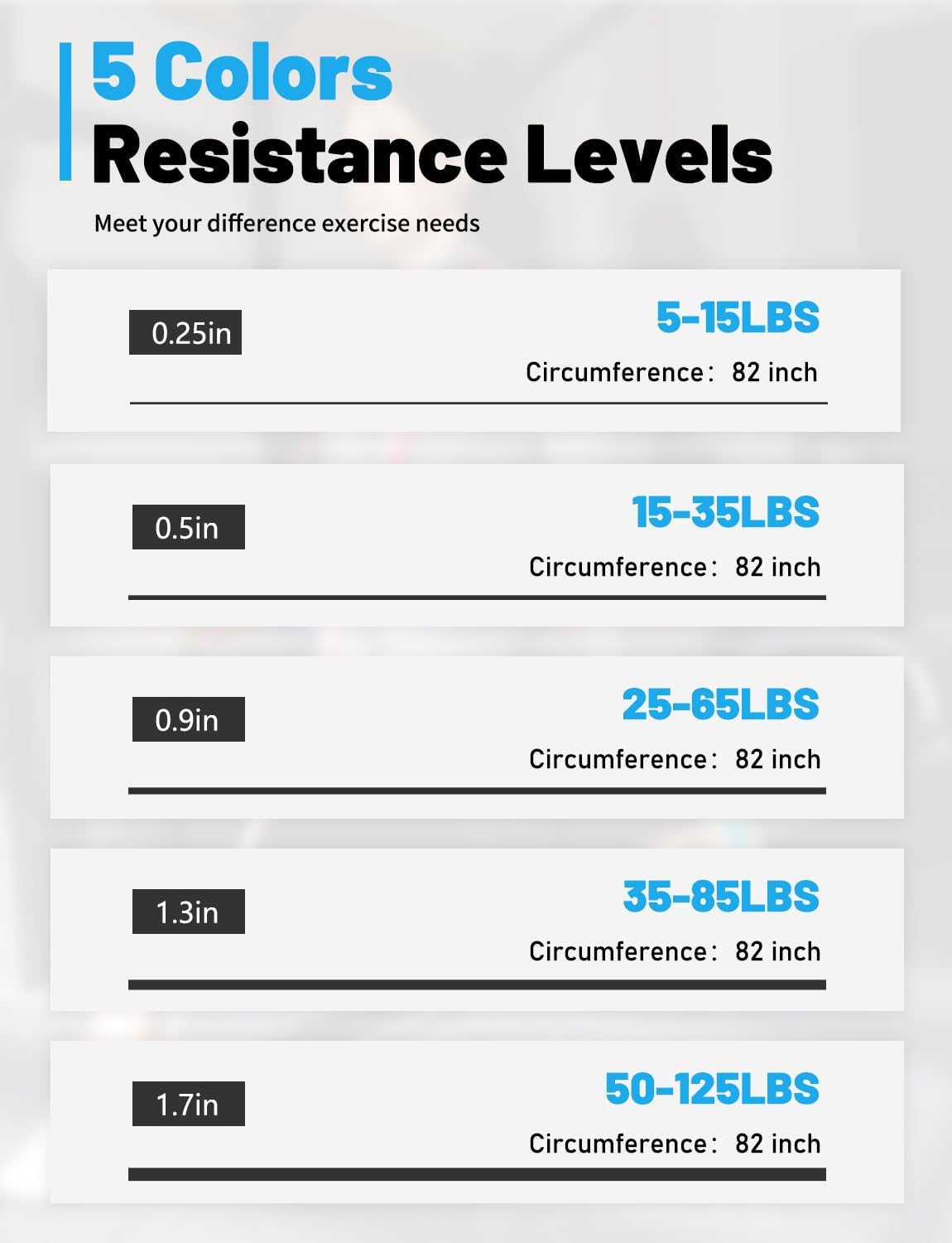 Resistance Bands, Pull Up Bands, Exercise Workout Bands for Working Out, Pull Up Assistance Bands Set for Men & Women, Body Stretching, Physical Therapy, Muscle Training - Image 2