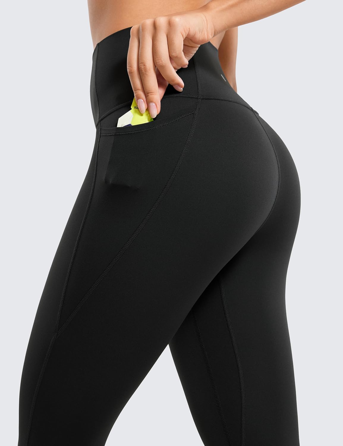 CRZ YOGA Womens Butterluxe Workout Leggings 25 Inches - High Waisted Gym Yoga Pants with Pockets Buttery Soft - Image 4