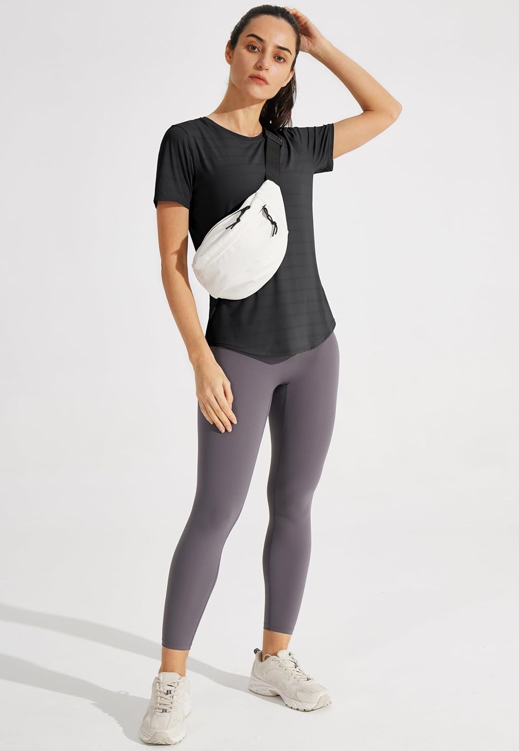 Libin Women's Workout T Shirts Short Sleeve Gym Running Athletic Tops Quick Dry Crewneck Yoga Shirts - Image 6