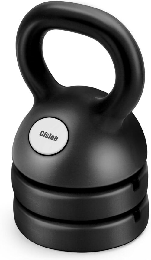 Adjustable Kettlebell Weight Set: 3-in-1 Kettlebells (5lbs 8lbs 12lbs) for Home Gym Full-Body Workout Strength Training Weight Loss | Good for Beginners