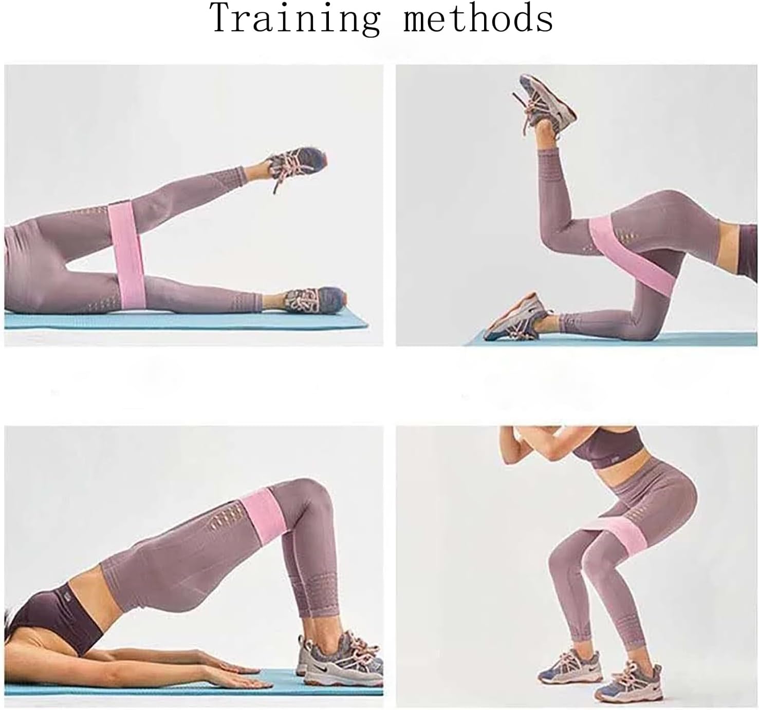 Resistance Bands, Exercise Workout Bands for Women and Men, 3 Set of Stretch Bands for Booty Legs, Pilates Flexbands - Image 4