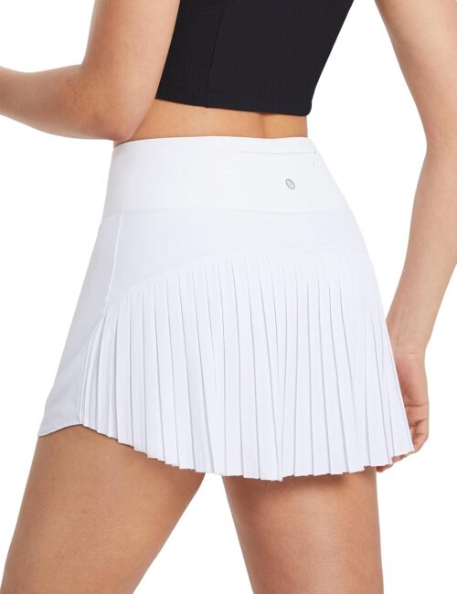 baleaf Women’s Pleated Tennis Skirt Golf Skorts for Woman High Waisted Lightweight Athletic Shorts Pockets
