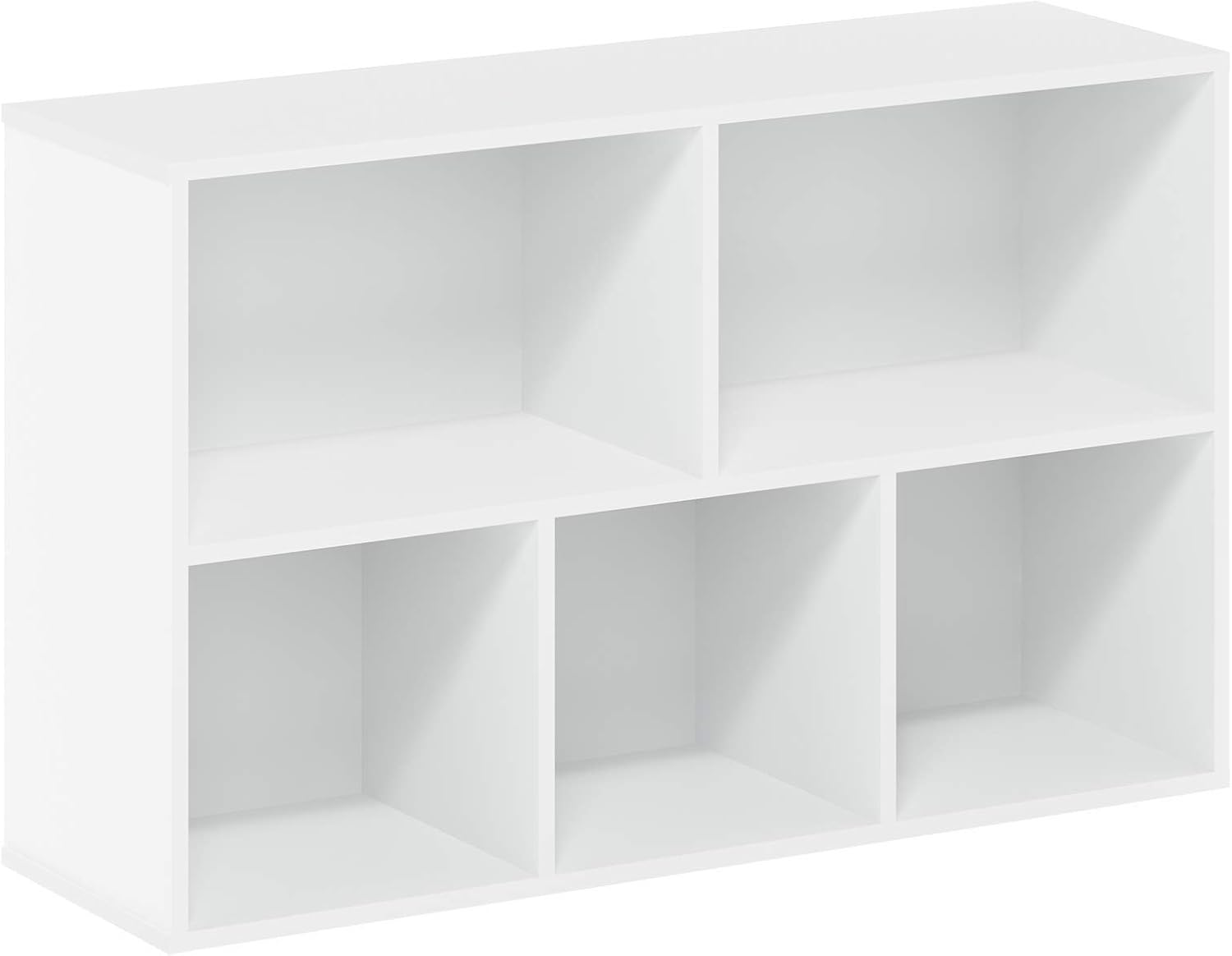 Furinno Luder Bookcase / Book / Storage , 5-Cube, White - Image 4