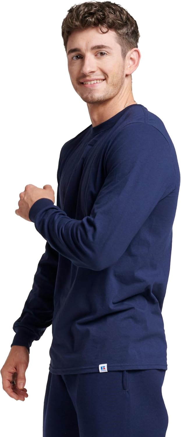 Russell Athletic Men's Dri-Power Long Sleeve Tees, Moisture Wicking, Odor Protection, UPF 30+ - Image 3