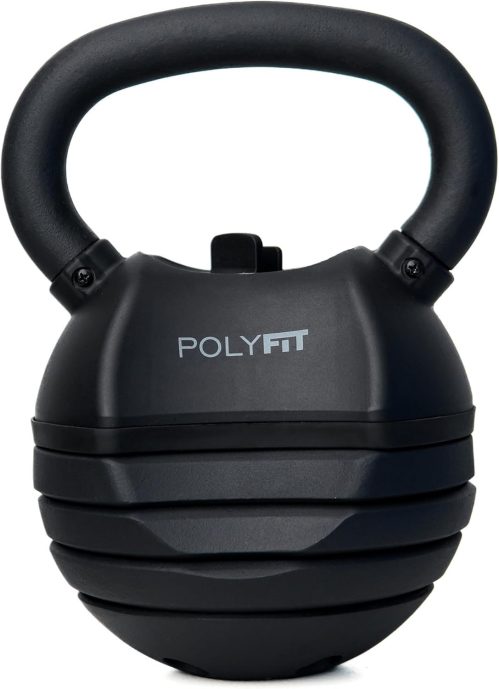 Polyfit Adjustable Kettlebell Set | 30/40/50 lbs | Kettlebell Weights for Home Gym