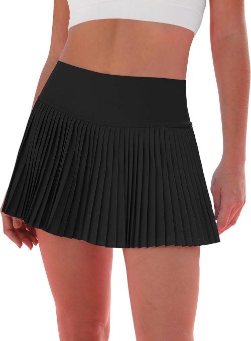 Pleated Tennis Skirt for Women with Shorts Women’s Skirts High Waisted Golf Skirts Workout Athletic Skort Skorts