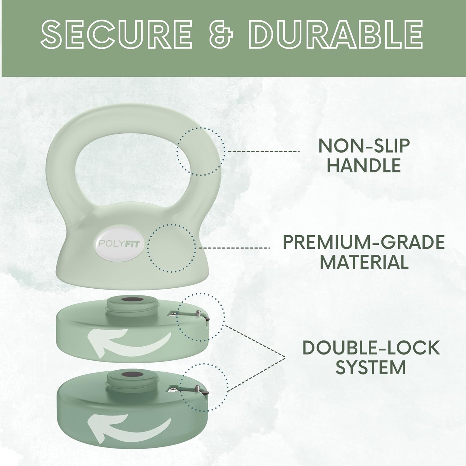 Polyfit Adjustable Kettlebell | 5 lb - 12 lb | Kettlebells Weights Set for Home Gym | Kettle Bell Sets for Women at Home - Image 4