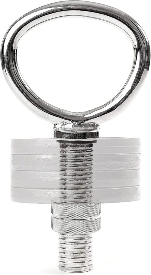 NewMe Fitness Adjustable Kettlebell Handle for Strength Training Kettlebells for Weight Plates – Home or Gym Workout- Ergonomic Design for a Comfortable, Non-Slip Grip