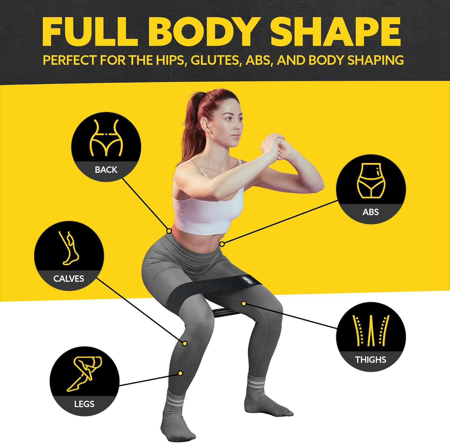 Fabric Resistance Bands for Working Out - Booty Bands for Women and Men - Exercise Bands Resistance Bands Set - Workout Bands Resistance Bands for Legs - Image 4