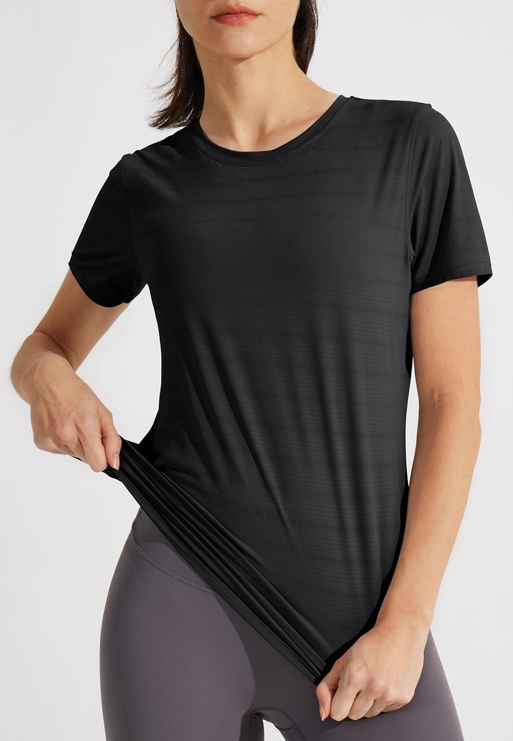 Libin Women's Workout T Shirts Short Sleeve Gym Running Athletic Tops Quick Dry Crewneck Yoga Shirts - Image 4