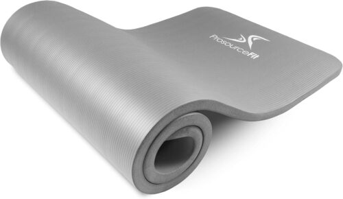 ProsourceFit Extra Thick Yoga and Pilates Mat ½” (13mm), 71-inch Long High Density Exercise Mat with Comfort Foam and Carrying Strap