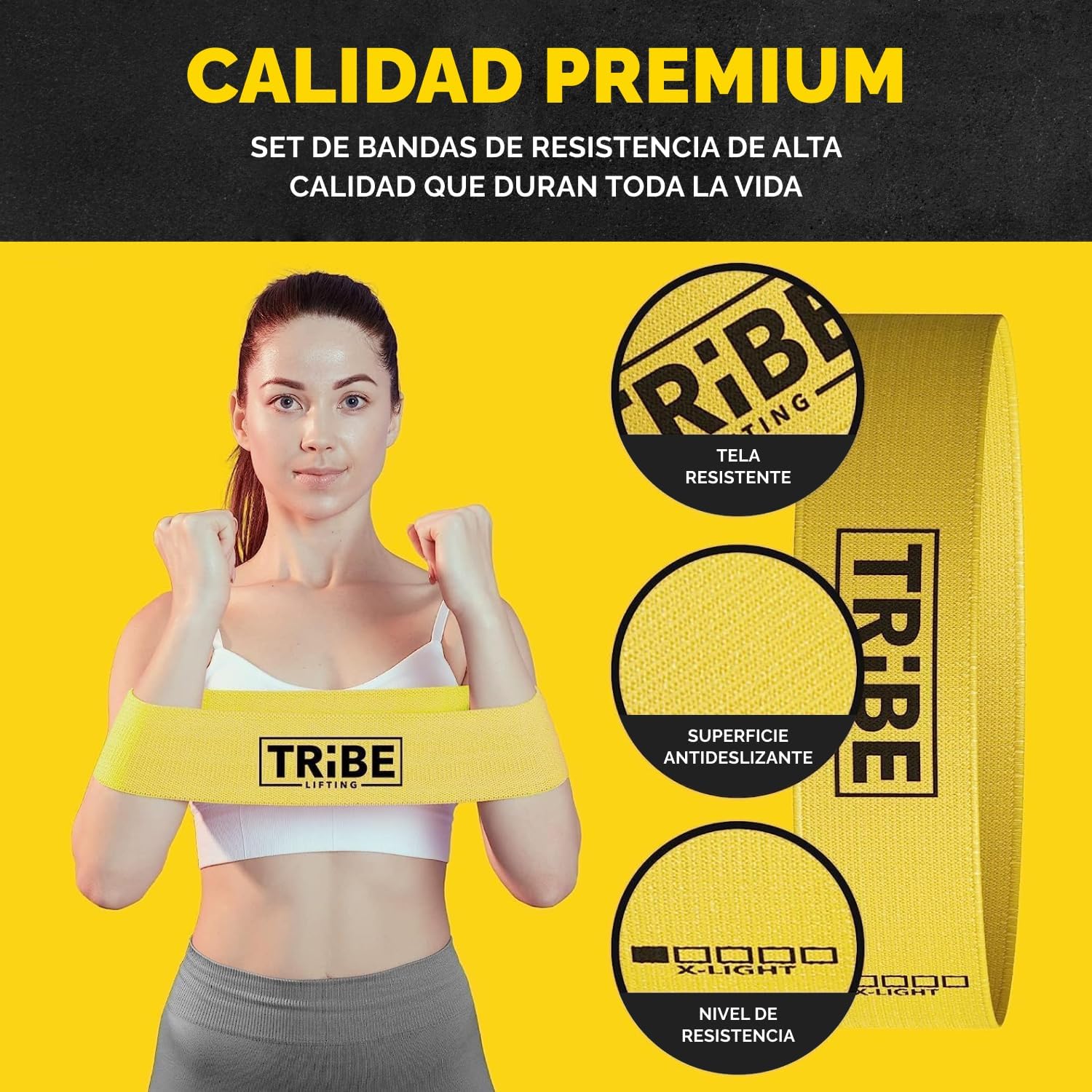 Fabric Resistance Bands for Working Out - Booty Bands for Women and Men - Exercise Bands Resistance Bands Set - Workout Bands Resistance Bands for Legs - Fitness Bands - Image 6