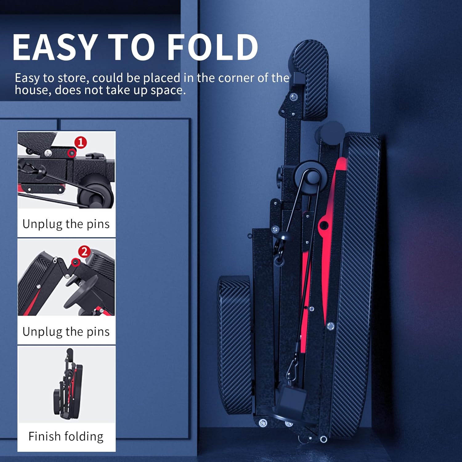 Adjustable Weight Bench,Utility Workout Bench Foldable Incline Decline Benches for Home Gym Full Body Workout,Load 600LBS - Image 3