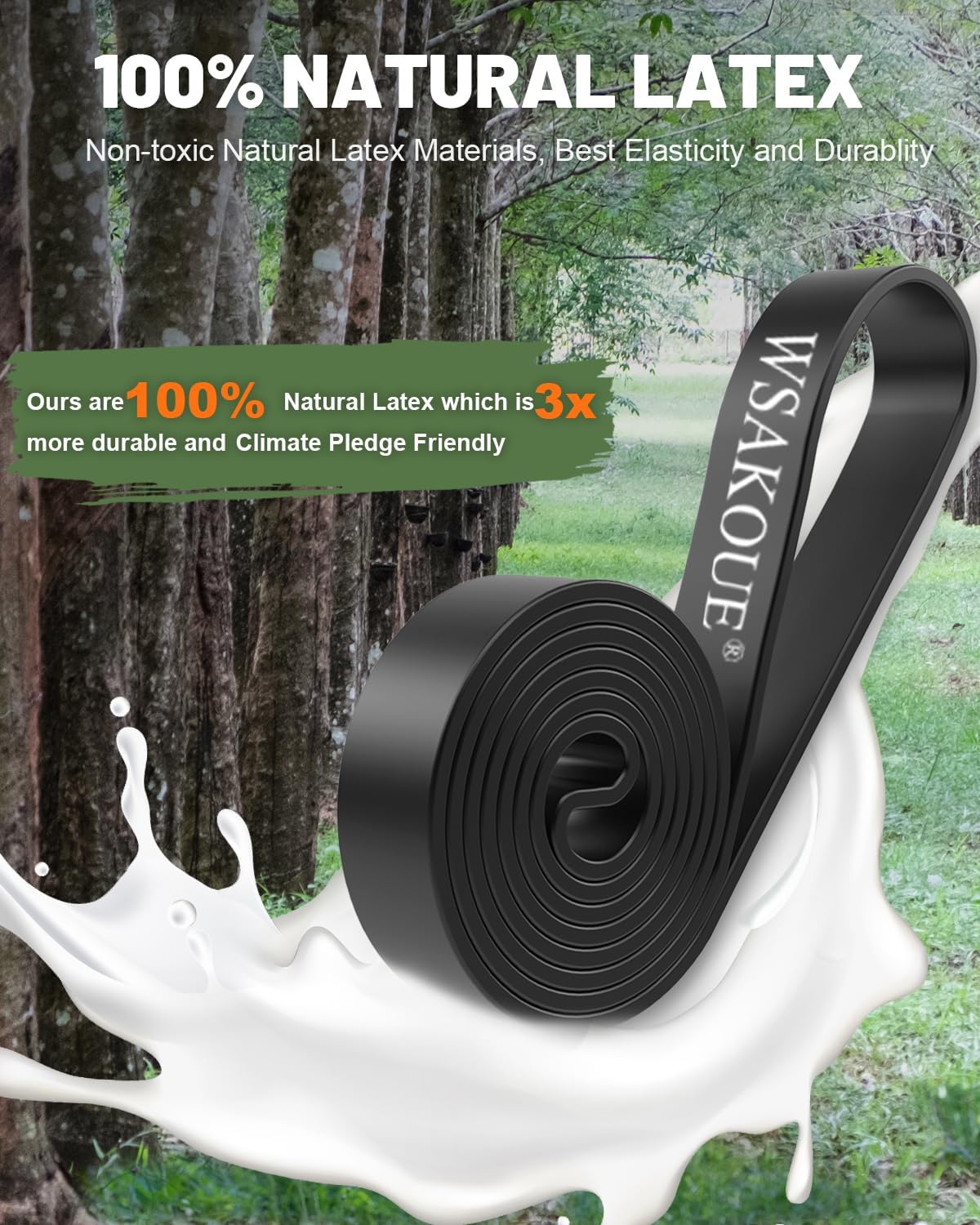 Resistance Bands, Pull Up Bands, Exercise Workout Bands for Working Out, Pull Up Assistance Bands Set for Men & Women, Body Stretching, Physical Therapy, Muscle Training - Image 3