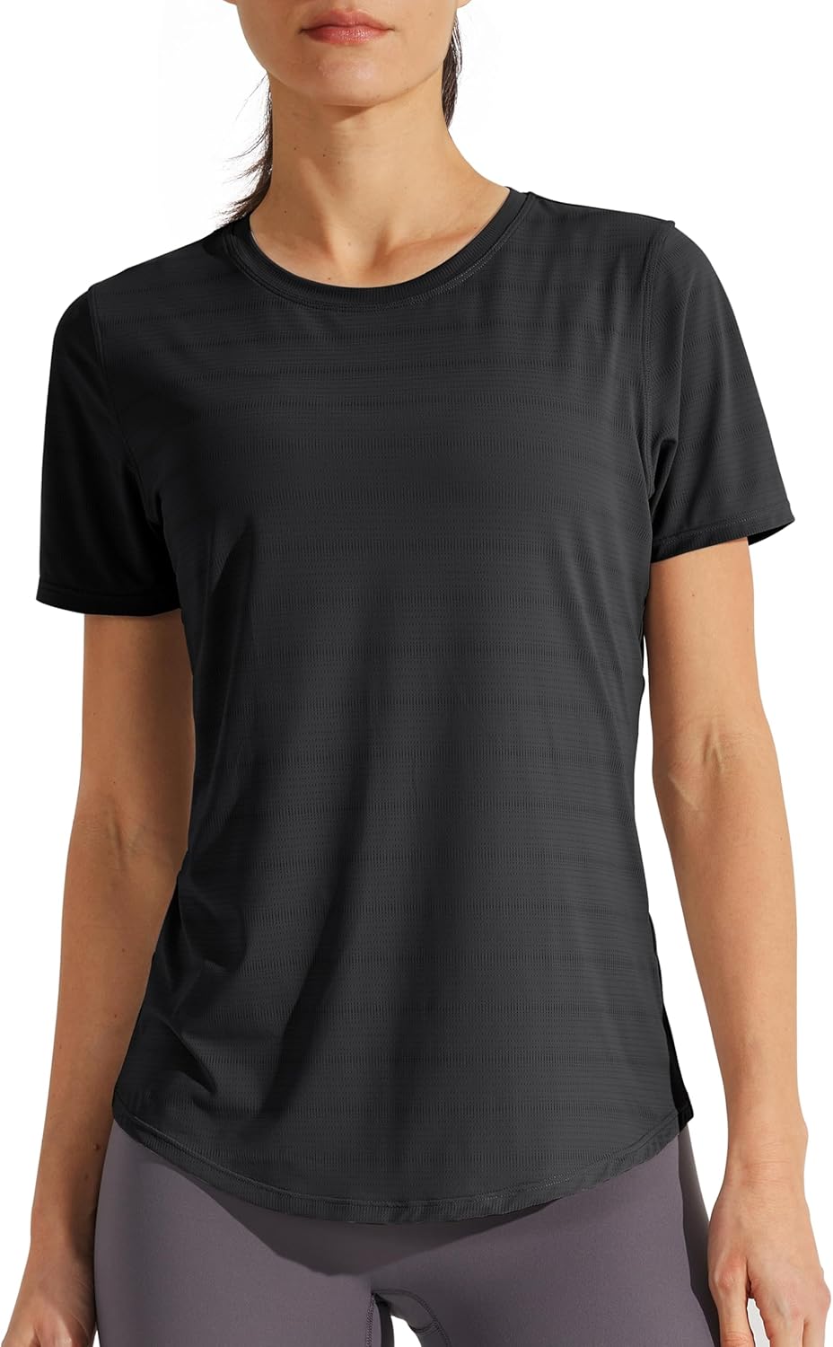 Libin Women's Workout T Shirts Short Sleeve Gym Running Athletic Tops Quick Dry Crewneck Yoga Shirts