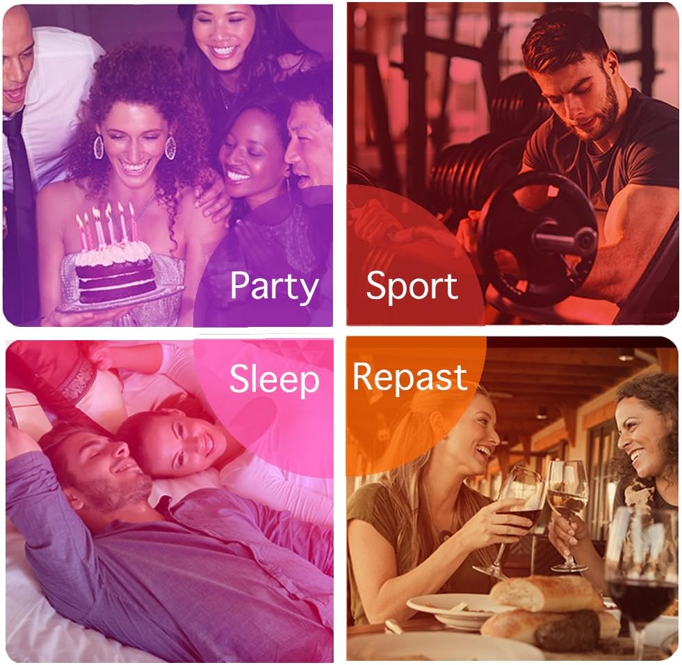 ILC Color Changing LED Light Bulb, 120 Colors, 2700K Warm White, 70 Watt Equivalent, DIY Strobe, RGB with Remote Control, LED 10W A19 E26 Screw (Pack of 2) - Image 5