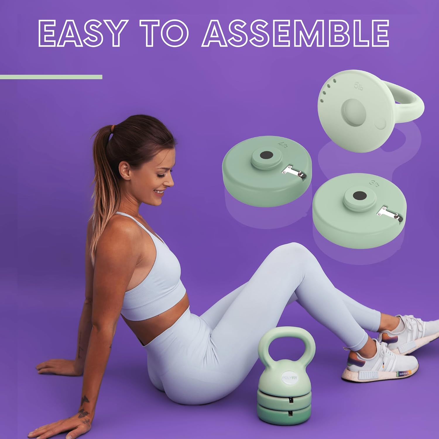 Polyfit Adjustable Kettlebell | 5 lb - 12 lb | Kettlebells Weights Set for Home Gym | Kettle Bell Sets for Women at Home - Image 5