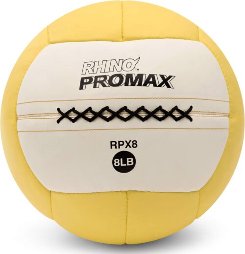 Champion Sports Rhino Promax Slam Balls, 10 lb, Soft Shell with Non-Slip Grip, Medicine Wall Exercise Ball for Weightlifting, Plyometrics, Cross Training, & Home Gym Fitness