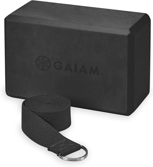 Gaiam Yoga Block – Supportive Latex-Free Eva Foam – Soft Non-Slip Surface with Beveled Edges for Yoga, Pilates, Meditation – Yoga Accessories for Stability, Balance, Deepen Stretches