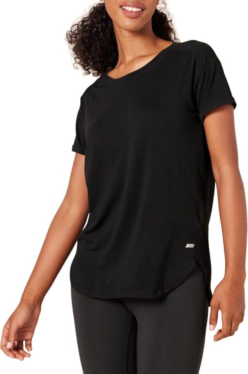 Amazon Essentials Women’s Studio Relaxed-Fit Lightweight Crewneck T-Shirt (Available in Plus Size), Multipacks