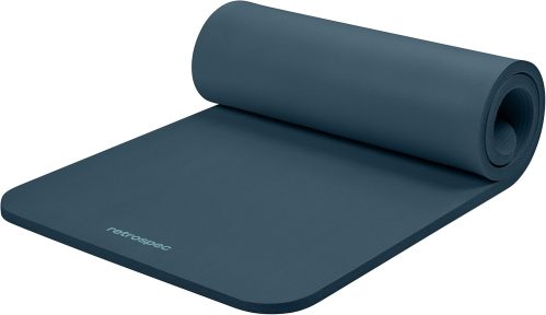 Retrospec Solana Yoga Mat 1″ Thick With Nylon Carry Strap for Men & Women – Non Slip Exercise Mat for Home Yoga, Pilates, Stretching, Floor & Fitness Workouts