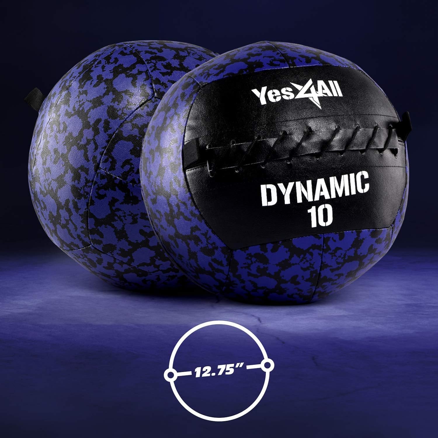 Yes4All Wall Ball, Soft Leather Weighted Iron Sand Med Ball for Dynamic Multifunctional Exercise, 6lbs - 30lbs - Image 2