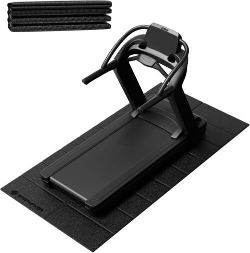 Foldable Treadmill Mat for Carpet Floor, Walking Pad Mats for Hardwood Floor, 1/4″ Thick, Waterproof and Non-Slip Mat Under Exercise Equipment, 68 x 24, 72 x 32,102 x 38