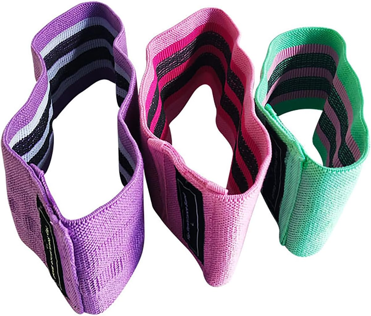 Resistance Bands, Exercise Workout Bands for Women and Men, 3 Set of Stretch Bands for Booty Legs, Pilates Flexbands - Image 2