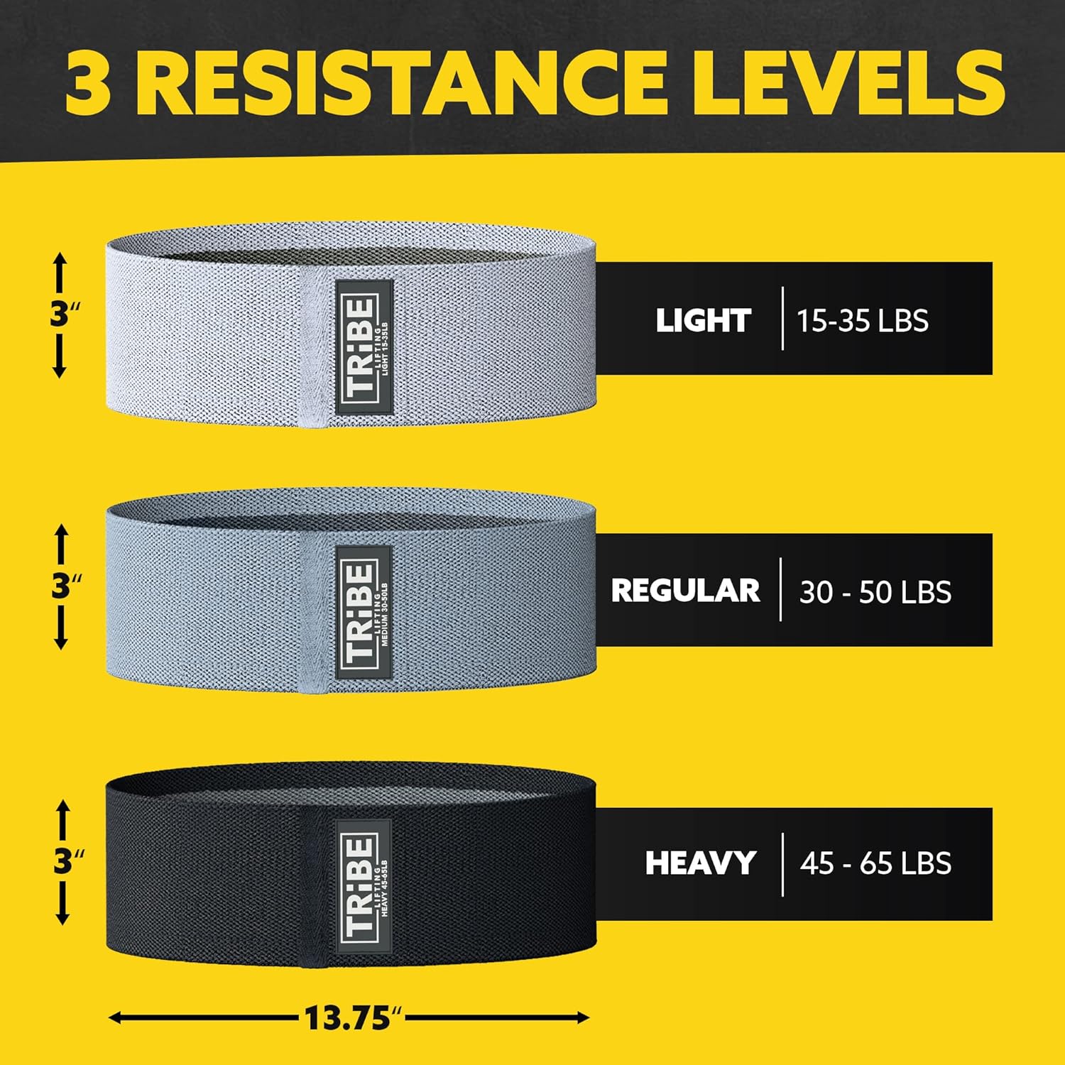 Fabric Resistance Bands for Working Out - Booty Bands for Women and Men - Exercise Bands Resistance Bands Set - Workout Bands Resistance Bands for Legs - Image 2