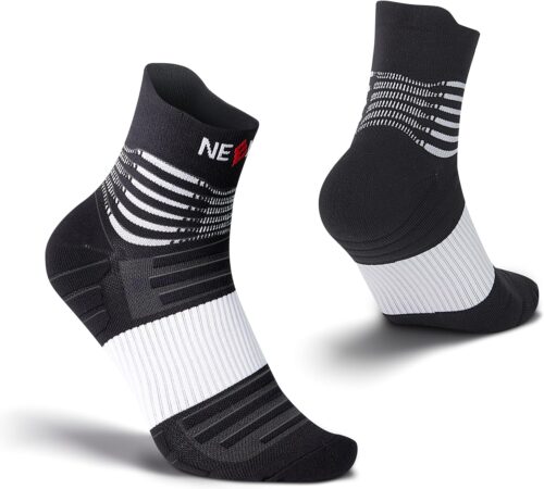 NEENCA Professional Compression Socks, Medical Athletic Ankle Socks for Injury Recovery & Pain Relief, Sports Protection, Circulation —1 Pair, 20-30 mmhg