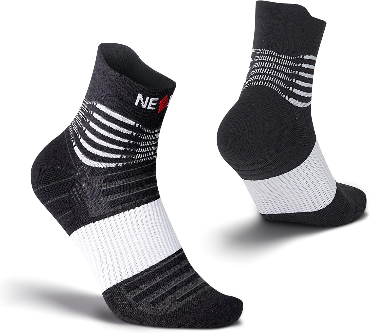 NEENCA Professional Compression Socks, Medical Athletic Ankle Socks for Injury Recovery & Pain Relief, Sports Protection, Circulation —1 Pair, 20-30 mmhg