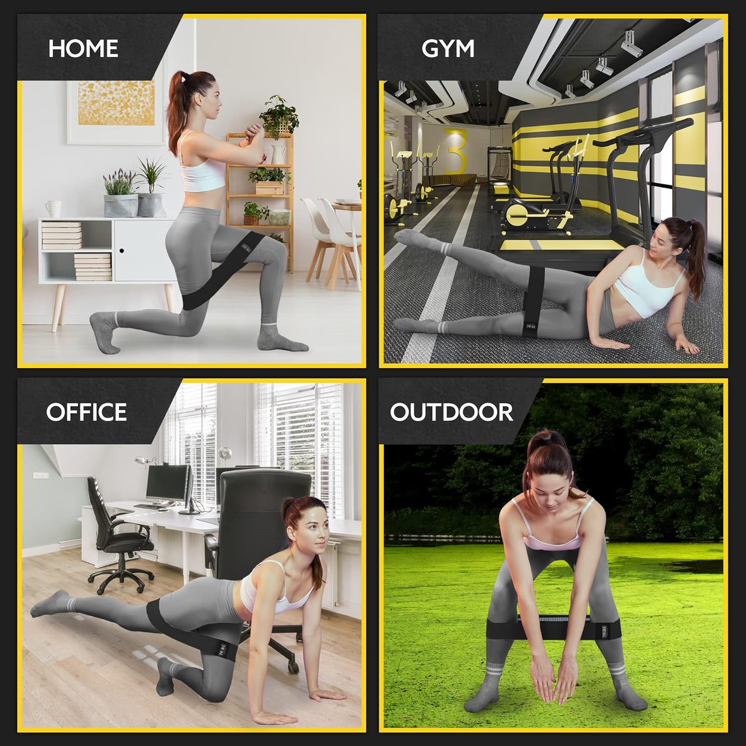 Fabric Resistance Bands for Working Out - Booty Bands for Women and Men - Exercise Bands Resistance Bands Set - Workout Bands Resistance Bands for Legs - Image 5