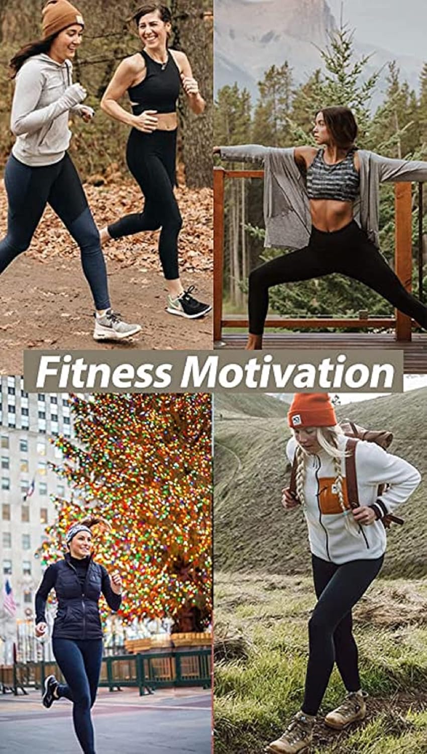 NexiEpoch 4 Pack Leggings for Women - High Waisted Tummy Control Soft Black Capri Yoga Pants with Pockets for Workout - Image 3