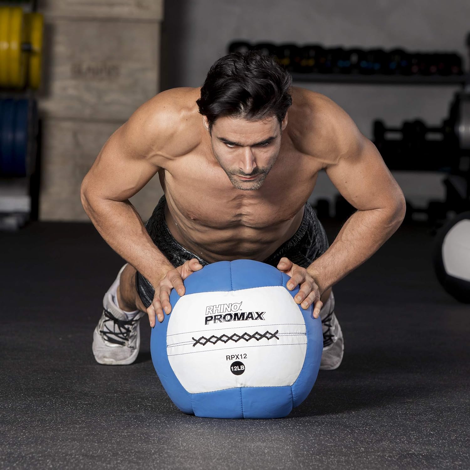 Champion Sports Rhino Promax Slam Balls, 10 lb, Soft Shell with Non-Slip Grip, Medicine Wall Exercise Ball for Weightlifting, Plyometrics, Cross Training, & Home Gym Fitness - Image 4