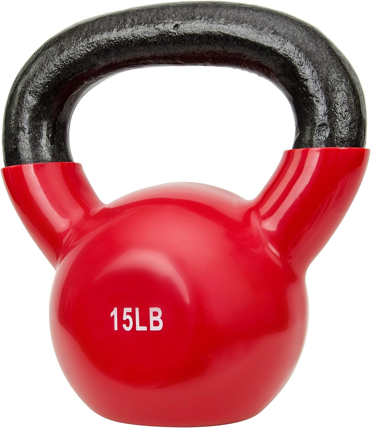 Sunny Health & Fitness Vinyl Coated Kettlebell for Strength Weight Training & Swinging Exercise - In 5, 10, 15, 20, 25 Pound - Image 2