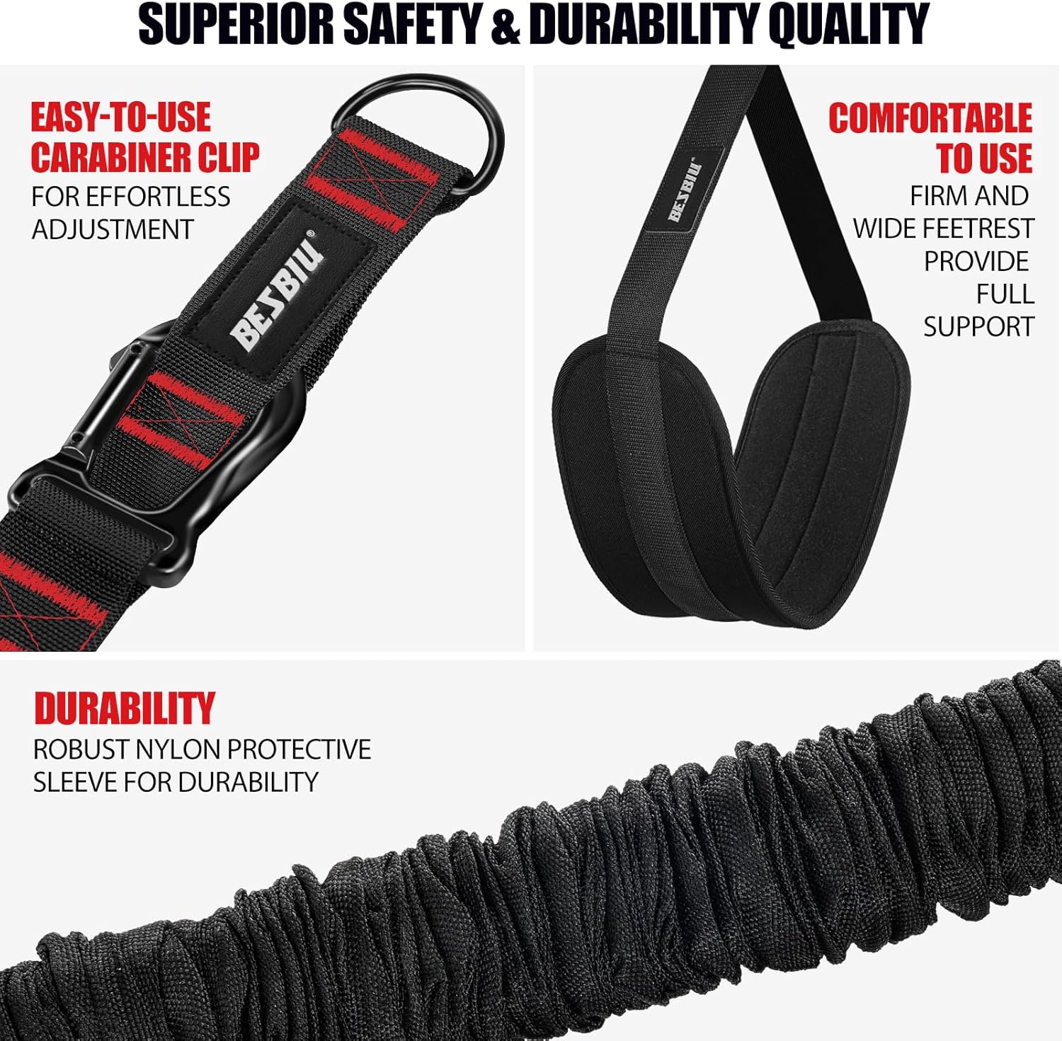 Heavy Pull Up Assistance Bands 260lbs - Resistance Bands for Pull Ups & Strength Training - Height Adjustable - Image 7