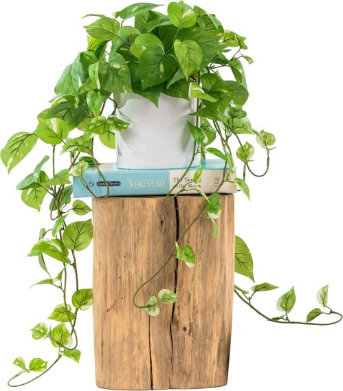 ROVALA Artificial Plants for Home Decor Indoor in Pot, Fake Hanging Plants Realistic Faux Plants Indoor Small Fake Plants for Living Room Decorative Potted Fake Plants for Bedroom Shelf – Silk Pothos