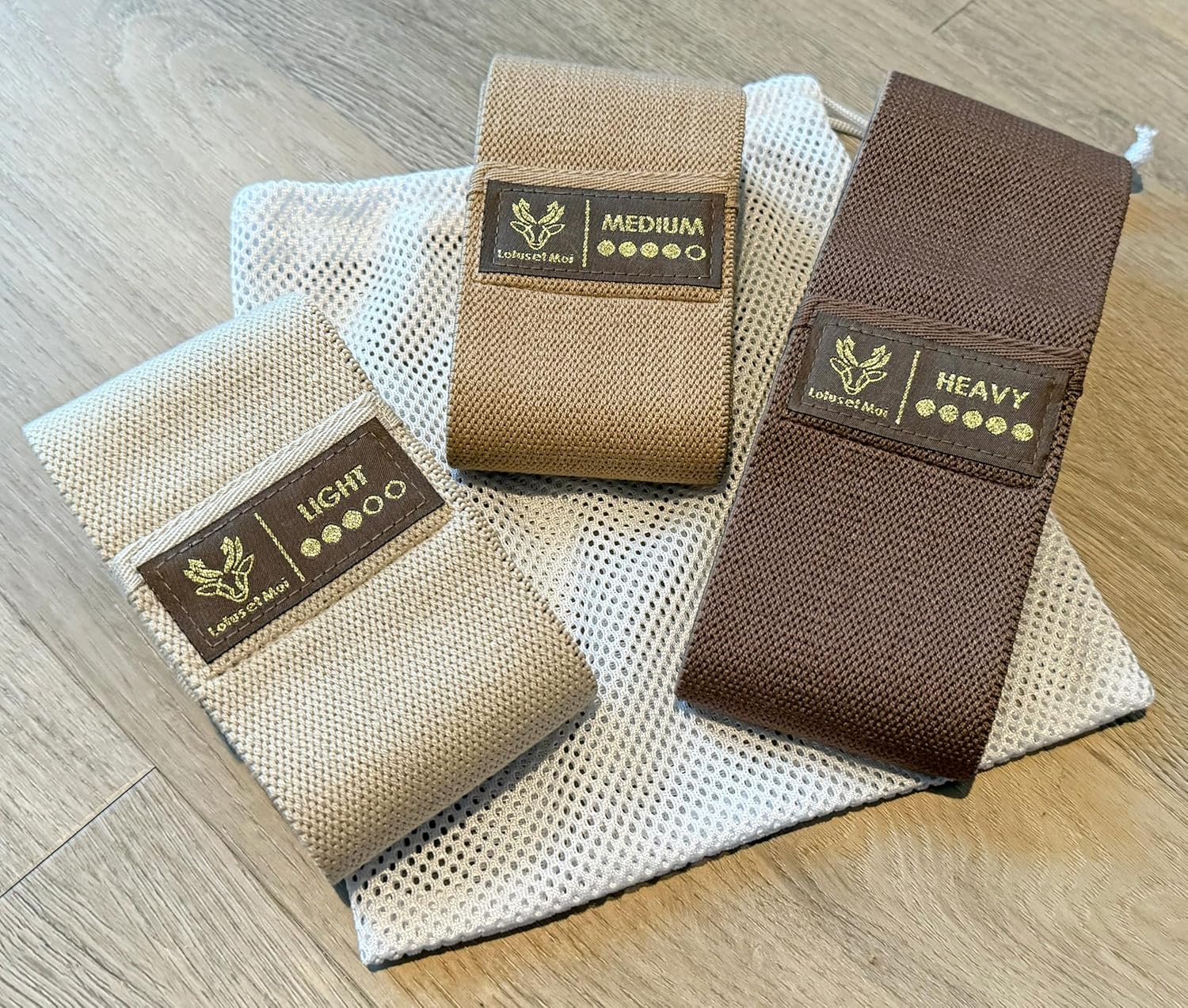 Resistance Loop Exercise Bands, 3 Set of Stretch Bands for Booty Legs, Pilates Bands, Resistance Bands for Fitness, Strength Training, Physical Therapy, Workout Bands for Women, Yoga Band - Image 2