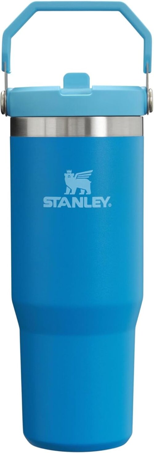 Stanley IceFlow Stainless Steel Tumbler – Vacuum Insulated Water Bottle for Home, Office or Car Reusable Cup with Straw Leak Resistant Flip Cold for 12 Hours or Iced for 2 Days, Azure, 30 OZ / 0.89 L