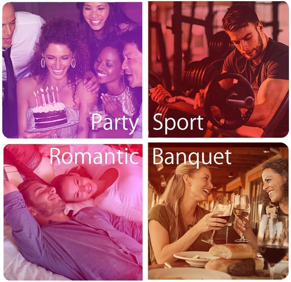 ILC RGB LED Light Bulb, Color Changing 40W Equivalent, Daylight White, 450LM Dimmable 5W E26 Screw Base RGBW, Mood Light Bulb - 12 Color Choices - Timing Infrared Remote Control Included (4 Pack) - Image 6