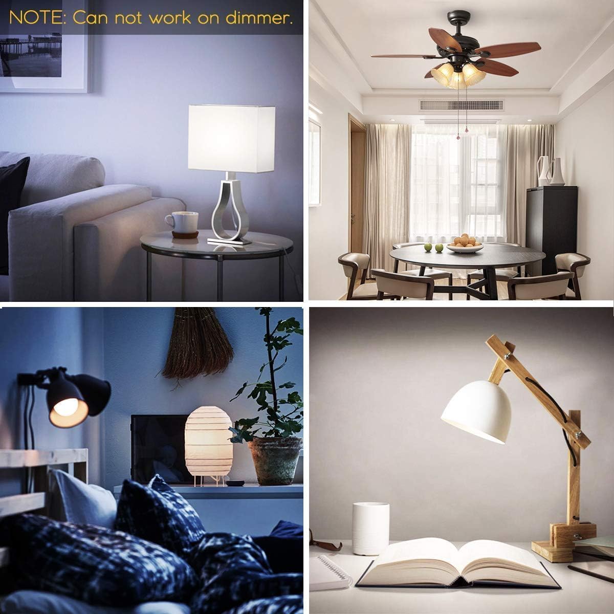 ILC RGB LED Light Bulb, Color Changing 40W Equivalent, Daylight White, 450LM Dimmable 5W E26 Screw Base RGBW, Mood Light Bulb - 12 Color Choices - Timing Infrared Remote Control Included (4 Pack) - Image 7