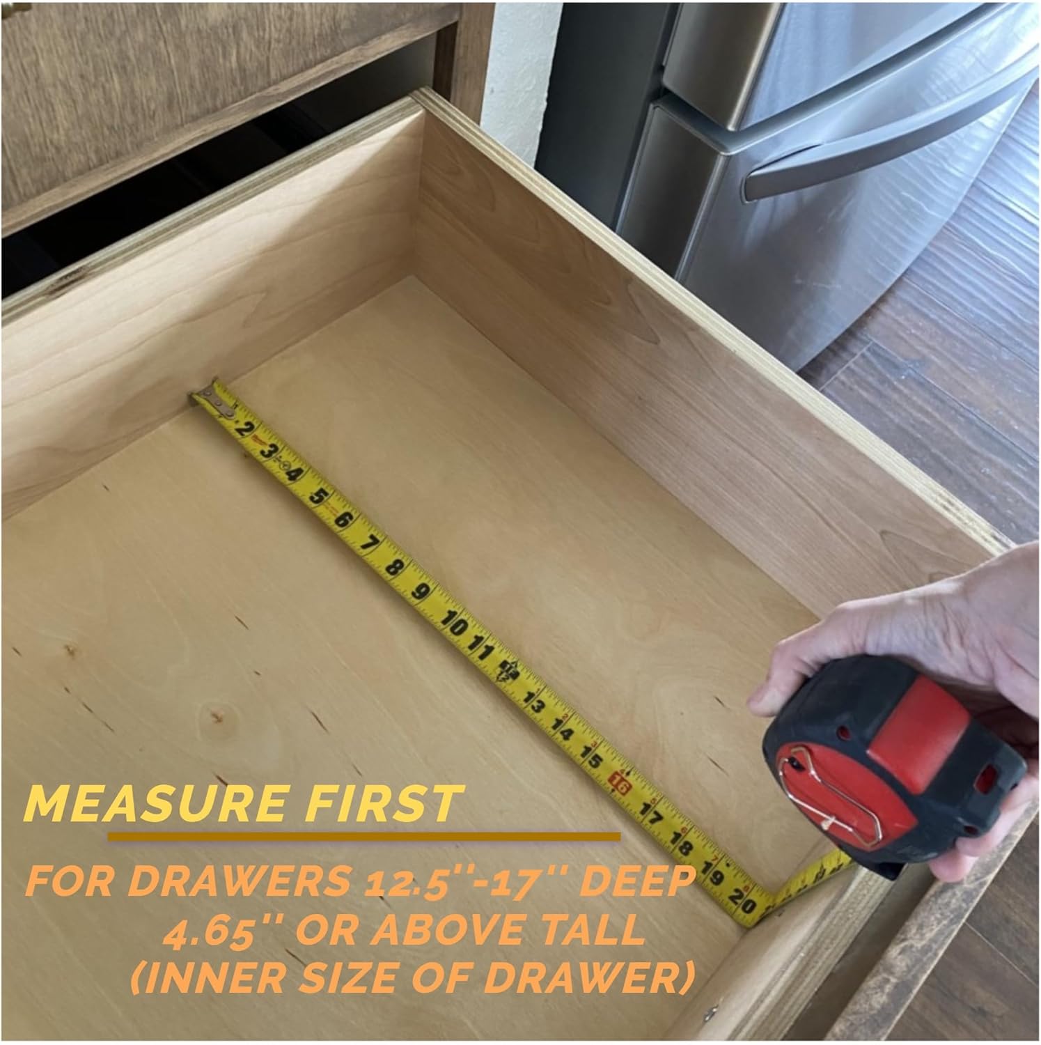 Fabsome Dresser Drawer Organizers 6 Pack, 4.65'' High Adjustable from 12.5-17‘’ Bamboo Drawer Dividers for Clothing Baby Clothes, Wooden Separators for Dresser Nursery Organization with Soft Foam Ends - Image 6