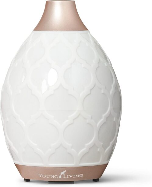 Young Living Desert Mist Ultrasonic Essential Oil Diffuser – Elegant Vase for Soothing Aromatherapy – Stylish Design for Home and Office Aroma Diffuser