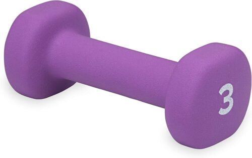 Gaiam Dumbbell Hand Weight (Sold in Singles) – Neoprene Coated Exercise & Fitness Dumbbell for Home Gym Equipment Workouts Strength Training Free Weights for Women, Men