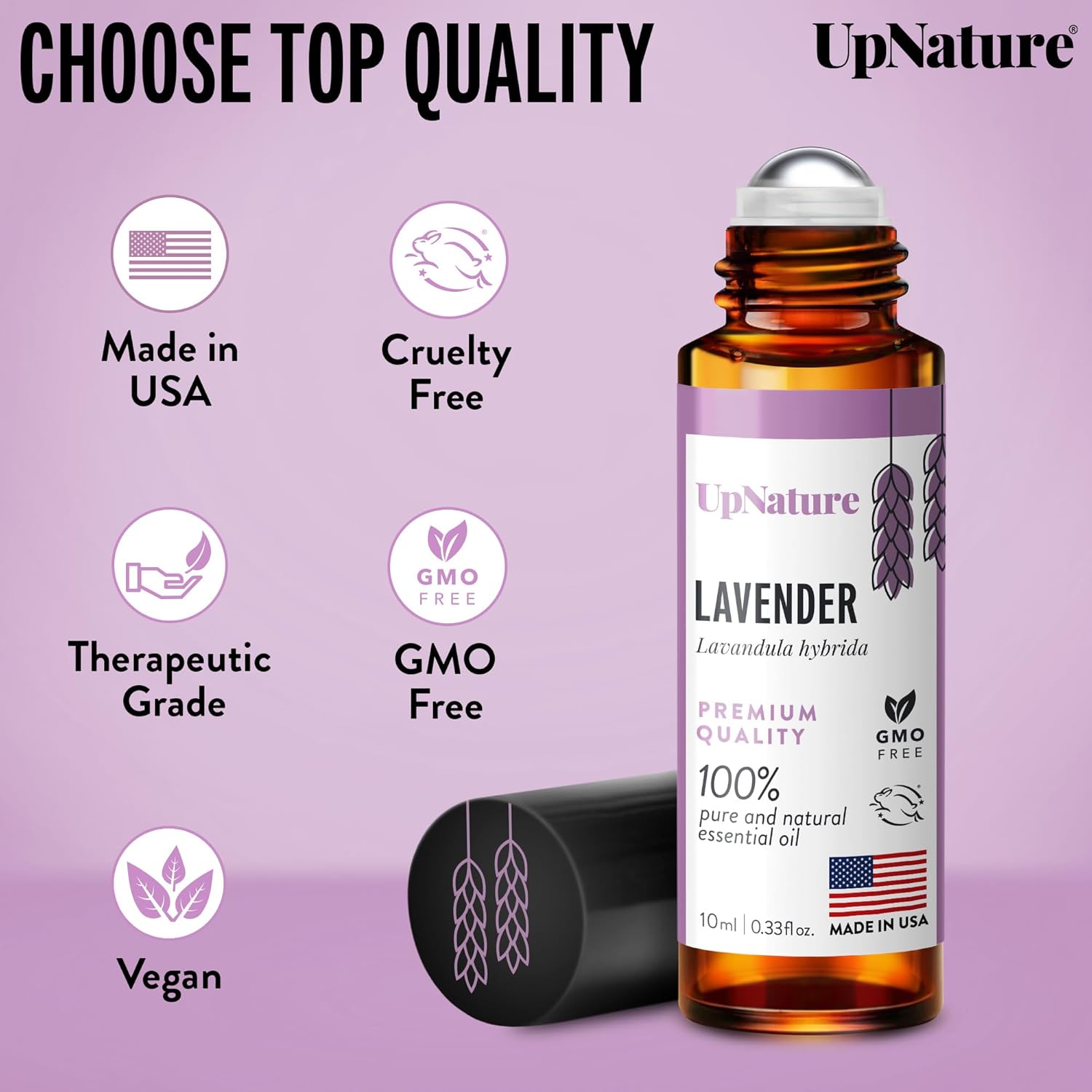 UpNature Lavender Essential Oil Pure Roll On - 100% Natural Lavender Oil for Skin - Image 6