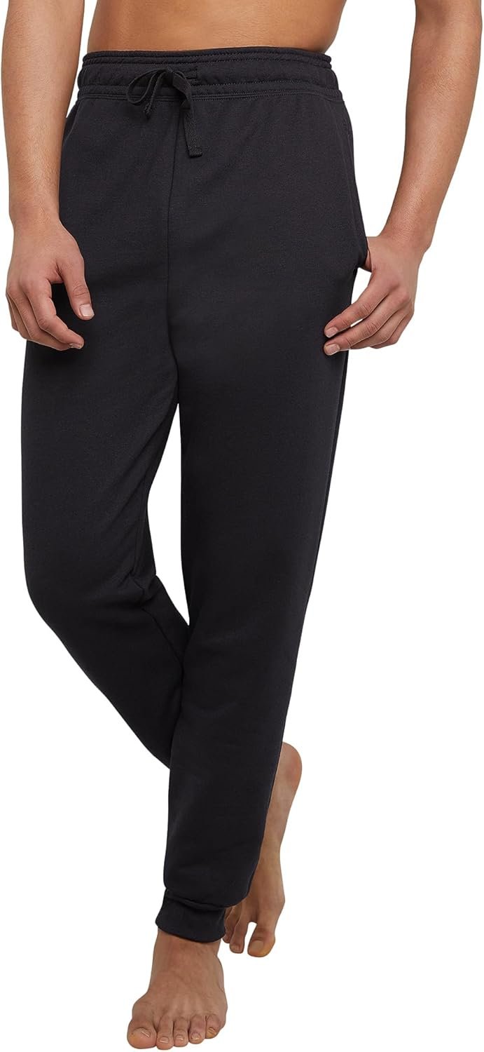 Hanes Mens Joggers, EcoSmart Fleece Sweatpants for Men, Men’s Lounge Pants, 30.5″