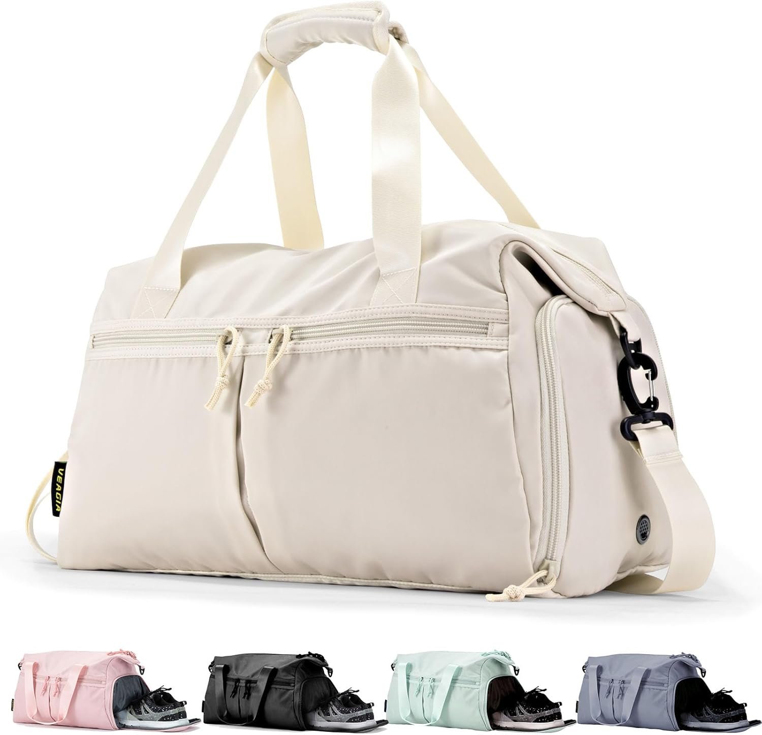 Weekender Duffel Bag with Shoe Compartment And Wet Pocket-Luggage Everyday Overnight Bag for Men and Women Travel-Carry On Gym Bag