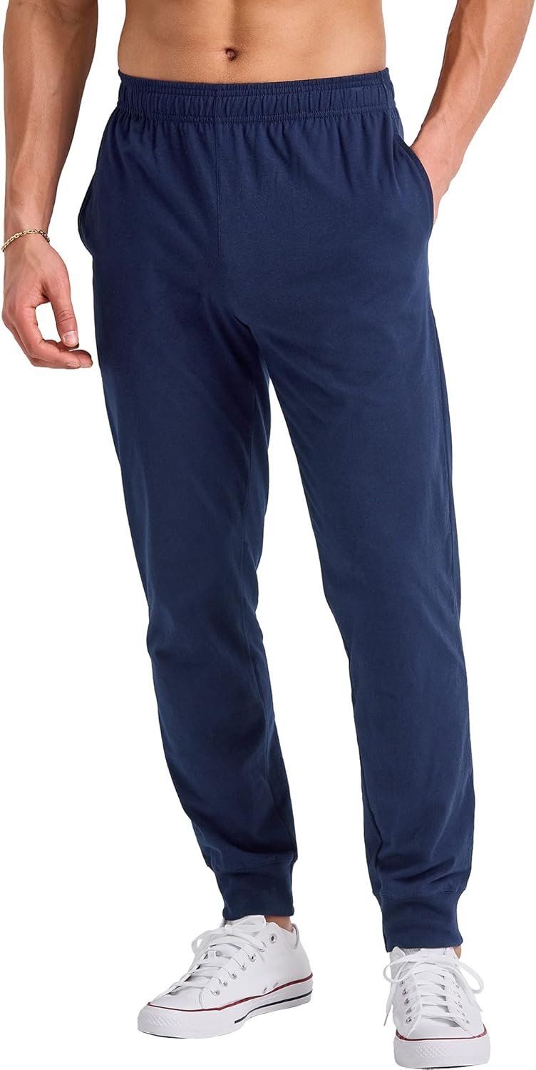 Hanes Originals Cotton Joggers, Jersey Sweatpants for Men with Pockets
